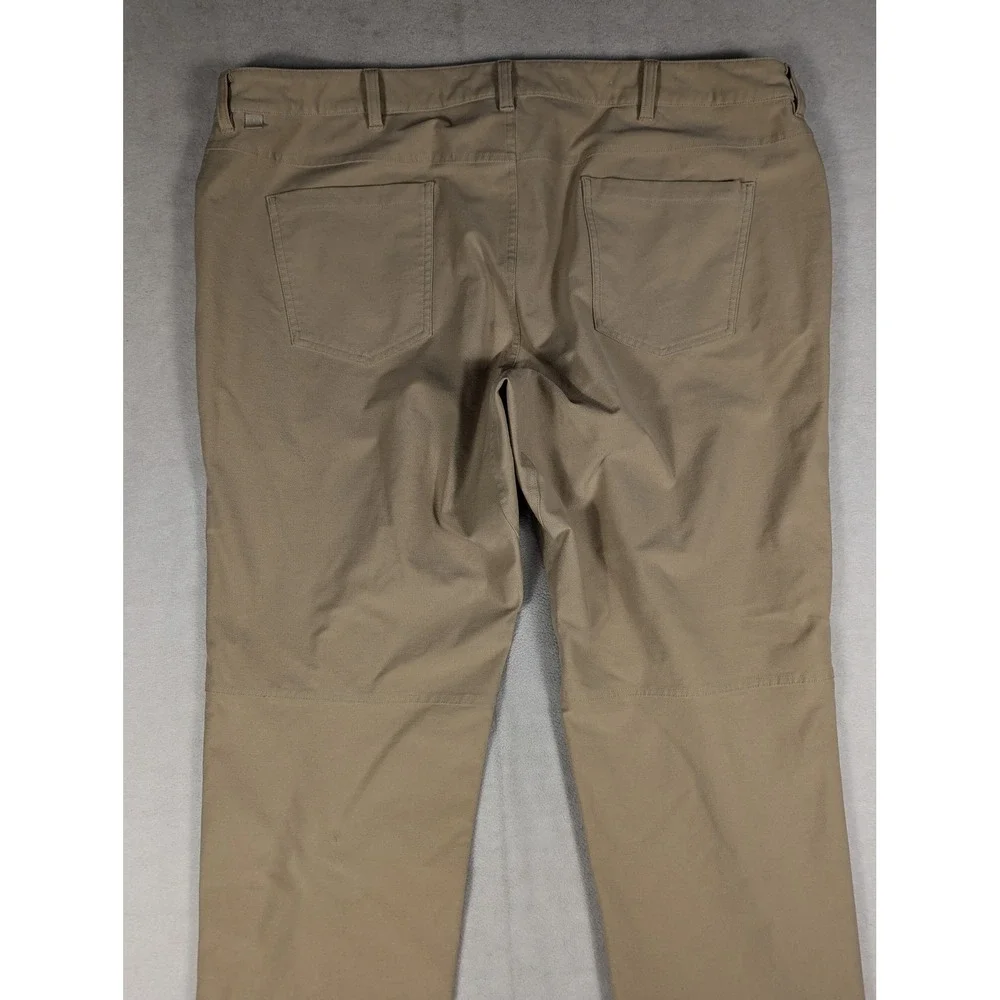 Lululemon ABC Slim-Fit 5-pocket Pant Khaki Tan Mens 44 M5ABOS